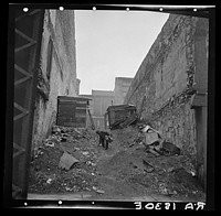 A hobo "jungle" along riverfront. Saint Louis, Missouri. Sourced from the Library of Congress.