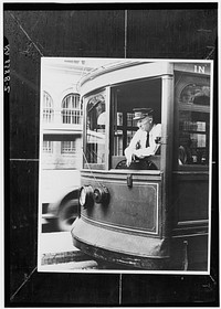 Street car motorman. Washington, D.C.. Sourced from the Library of Congress.
