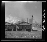 Steel mill and workers' houses near Birmingham, Alabama. Sourced from the Library of Congress.