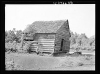 Old smith shop at Hell's Half Acre, crossroads corner on area of Plantation Piedmont agricultural demonstration project. Near Eatonton, Georgia. Sourced from the Library of Congress.