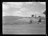Eroded Vermont dairy pasture near Troy, Vermont. Sourced from the Library of Congress.