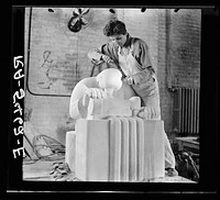 Sculpturing. Special Skills Division, Washington, D.C.. Sourced from the Library of Congress.