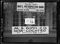 Shop window. Washington, D.C.. Sourced from the Library of Congress.