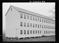 Cooperative poultry barn at Arthurdale project. Reedsville, West Virginia. Sourced from the Library of Congress.