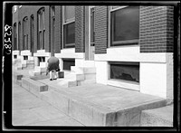 [Untitled photo, possibly related to: Scrubbing white steps. Baltimore, Maryland]. Sourced from the Library of Congress.