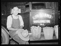 [Untitled photo, possibly related to: L.H. Adams, first farmer in Region I to receive loan under tenant purchase program. Near Burlington, New Jersey]. Sourced from the Library of Congress.