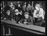 [Untitled photo, possibly related to: Bingo game, July 4th celebration. State College, Pennsylvania]. Sourced from the Library of Congress.