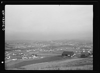 [Untitled photo, possibly related to: General view of Westmoreland Homesteads, Pennsylvania]. Sourced from the Library of Congress.