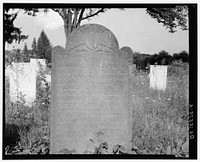 Death angel in Weston, Connecticut, graveyard. Sourced from the Library of Congress.