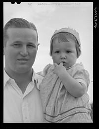 [Untitled photo, possibly related to: Migrant field worker. Tulare migrant camp. Visalia, California]. Sourced from the Library of Congress.