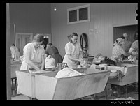 Women washing clothes. Tulare migrant camp. Visalia, California. Sourced from the Library of Congress.