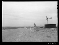 State line. New Mexico -- Texas. Sourced from the Library of Congress.