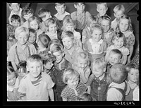 Children in nursery. Tulare migrant camp. Visalia, California. Sourced from the Library of Congress.