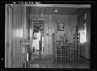 [Untitled photo, possibly related to: Interior of house at Cumberland Homesteads, Crossville, Tennessee]. Sourced from the Library of Congress.
