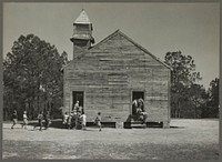 Going to school. Gees Bend, Alabama. Sourced from the Library of Congress.