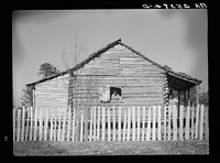 One of the cabins on the old Pettway Plantation. Gees Bend, Alabama. Sourced from the Library of Congress.