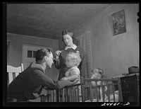 [Untitled photo, possibly related to: Doctor Tabor examining Roscoe Loudin. Dailey, West Virginia]. Sourced from the Library of Congress.