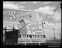 Roadside sign. West Lancaster Avenue, Fort Worth, Texas. Sourced from the Library of Congress.