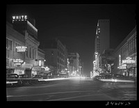 [Untitled photo, possibly related to: Night view, downtown section. Dallas, Texas]. Sourced from the Library of Congress.