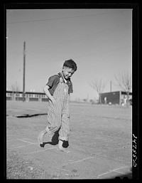 Playing hop-scotch. Robstown, Texas. Sourced from the Library of Congress.