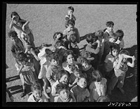 [Untitled photo, possibly related to: Robstown, Texas. FSA (Farm Security Administration) migratory workers' camp. Nursery school children]. Sourced from the Library of Congress.