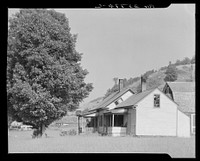 Farmhouse with slanting window. Windsor County, Vermont. Sourced from the Library of Congress.