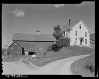 House and barn on the McNally farm. Kirby, Vermont. Sourced from the Library of Congress.