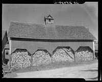 Woodshed on the McNally farm. Kirby, Vermont. Sourced from the Library of Congress.