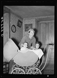 [Untitled photo, possibly related to: Mrs. Lorenzo Clapper and her child. Otsego County, New York]. Sourced from the Library of Congress.