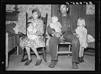 [Untitled photo, possibly related to: Ellery Shufelt with his children. Albany County, New York]. Sourced from the Library of Congress.