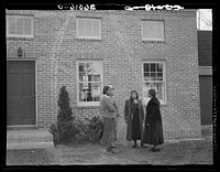 [Untitled photo, possibly related to: Visitors. Newport News Homesteads, Virginia]. Sourced from the Library of Congress.