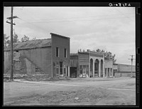 Abandoned stores. Pony, Montana. Sourced from the Library of Congress.