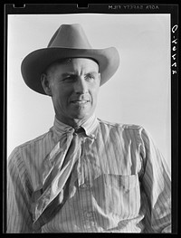 Lyman Brewster, part owner. Quarter Circle 'U' Ranch, Montana. Sourced from the Library of Congress.