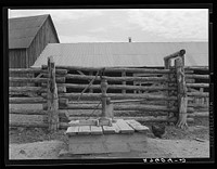 Pump for watering trough. Quarter Circle 'U' Ranch, Montana. Sourced from the Library of Congress.