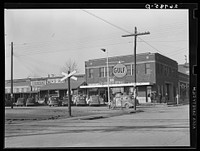 Street corner. Carrier Mills, Illinois. Sourced from the Library of Congress.