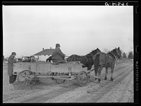 Farmers with wagons. Williamson County, Illinois. Sourced from the Library of Congress.