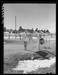 Colorado--Wyoming state line. Sourced from the Library of Congress.