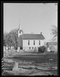 Rural church. Grundy County, Iowa. Sourced from the Library of Congress.