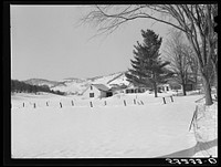 [Untitled photo, possibly related to: Fields and hillside near Woodstock, Vermont]. Sourced from the Library of Congress.