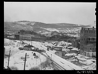 [Untitled photo, possibly related to: Sulphite plant in Berlin, New Hampshire, paper mill town inhabited largely by French-Canadians and Scandinavians]. Sourced from the Library of Congress.