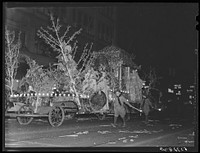 Float in night street parade during cotton carnival. Memphis, Tennessee. Sourced from the Library of Congress.
