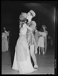 Child King dancing at cotton carnival ball. Memphis, Tennessee. Sourced from the Library of Congress.