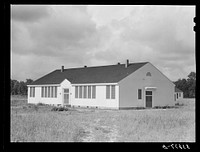 School and community buildings on La Delta Project. Thomastown, Louisiana. Sourced from the Library of Congress.