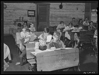 Overcrowded conditions in a rural school near Morehead, Kentucky. Sourced from the Library of Congress.