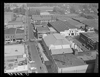 Tobacco warehouse section of Durham, North Carolina. Sourced from the Library of Congress.