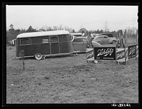 [Untitled photo, possibly related to: Trailer for sale near Camp Claiborne. Alexandria, Louisiana]. Sourced from the Library of Congress.