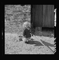 Child of construction worker who had been employed on Camp Blanding job. Starke, Florida. Sourced from the Library of Congress.