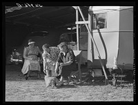 Guests in Sarasota trailer park. Sarasota, Florida. Sourced from the Library of Congress.