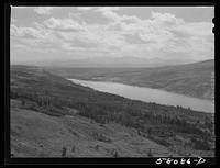 Looking down valley, leaving park. Glacier National Park, Montana. Sourced from the Library of Congress.