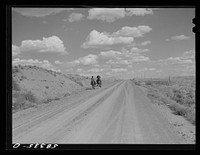 Indians going to Crow Agency to annual fair. Montana. Sourced from the Library of Congress.